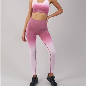Gymshark Pink Ombre Seamless Leggings